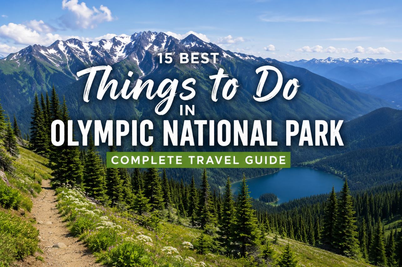 Best things to do in Olympic National Park with scenic mountain views, hiking trails, and forest landscape