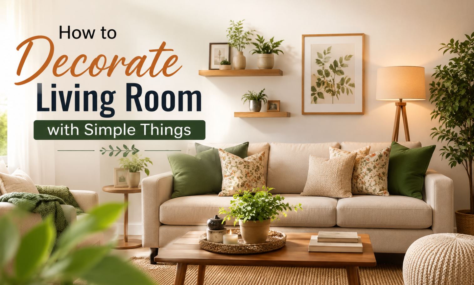 how to decorate living room with simple things